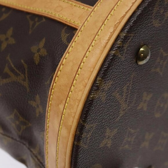 LOUIS VUITTON Monogram Bucket GM Shoulder Bag M42236 LV Auth 138364 - Picture 10 of 14